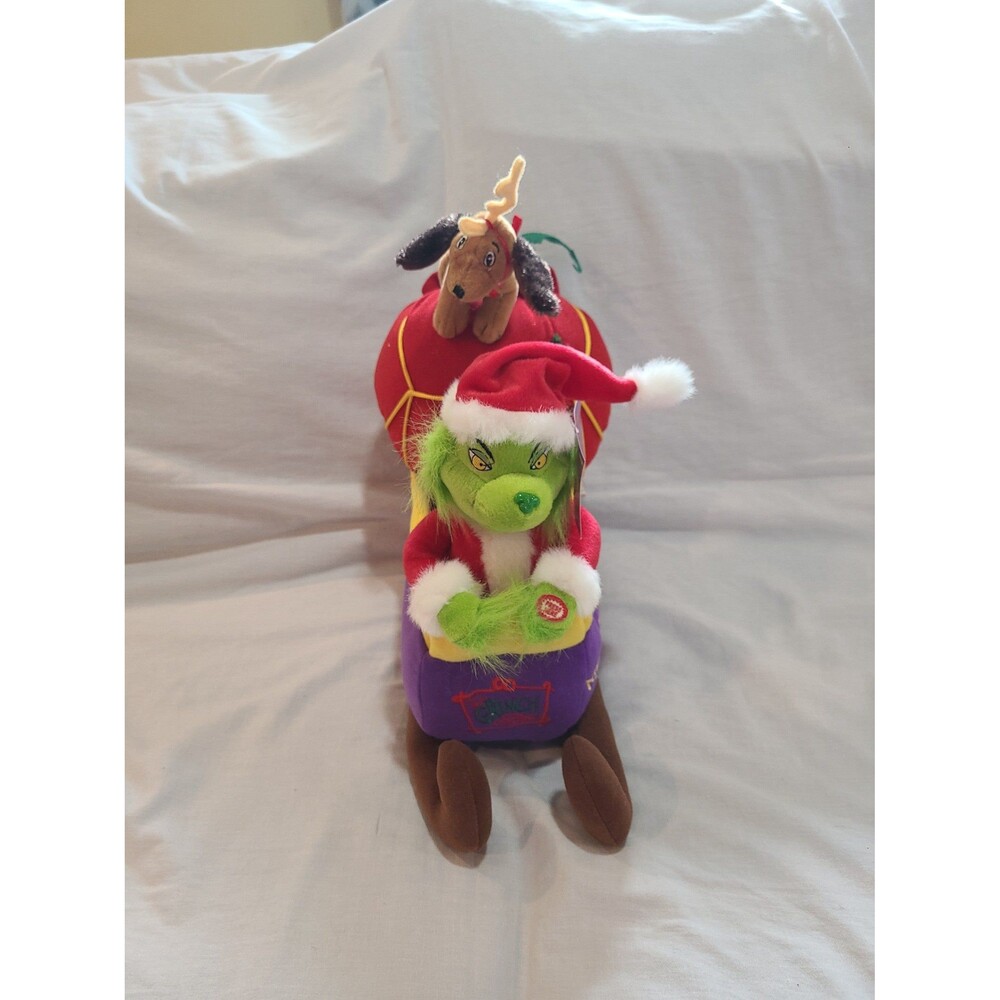 Beverly Hills Teddy Bear Co. The Grinch’s Sleigh Plush Works!